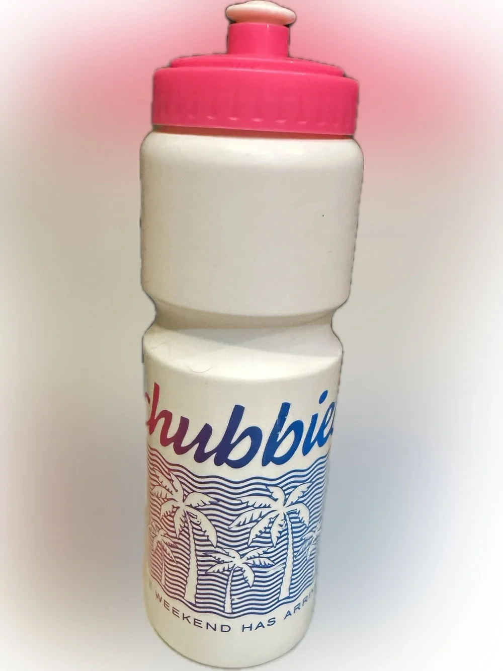 CHUBBIES WATER BOTTLE SQUEEZE WORKOUT SPORTS HYDRATION HYDRATE PINK BLUE WHITE